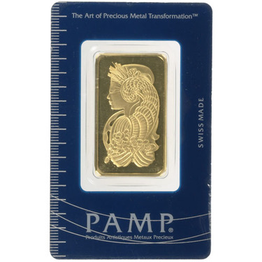 PAMP PRODUCT IMAGE 1 oz PAMP Suisse Gold Bar