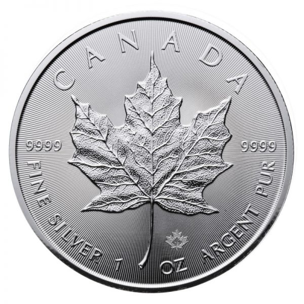 CANADIAN SILVER MAPLE LEAF 1 OZ .9999