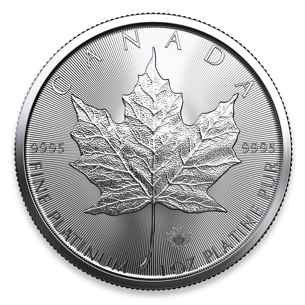 2022_1_oz_PLATINUM_MAPLE_a 1 oz Canadian Maple Leaf Platinum Coin - Image 1