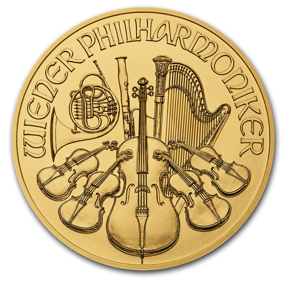 AUSTRIAN 2021 1 oz Gold Austrian Philharmonic Coin .9999 - Image 1