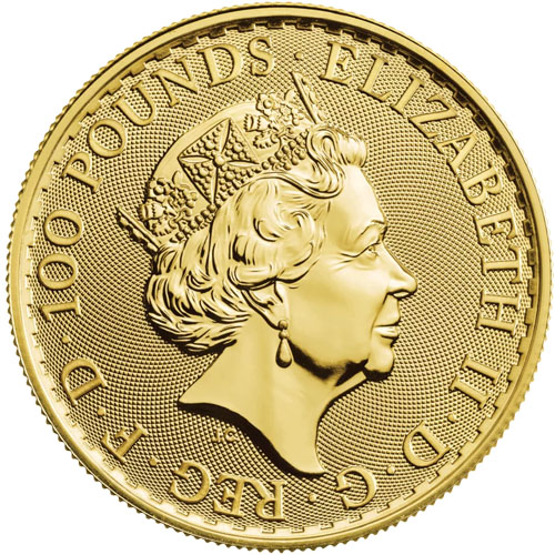 2023-1-oz-British-Gold-Britannias-QEII_2 2023 1 oz British Gold Britannia Coin (BU) - Image 1