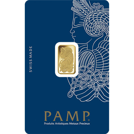 pamp-2-5-gram-veriscan 2.5 Gram PAMP Suisse Fortuna Veriscan Gold Bar (New w/ Assay) - Image 1