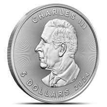 1 oz Canadian Silver Maple Leaf Coin 2024