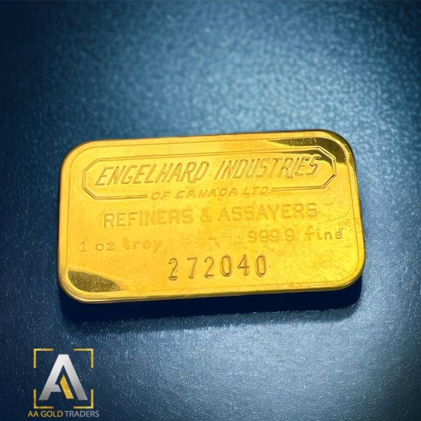 1 oz Engelhard Industries of Canada Ltd Vintage Gold Bar